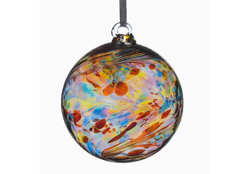  Sienna Glass 8cm Blown Glass Friendship Ball Multicolored 