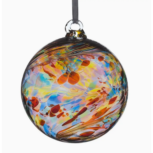  Sienna Glass 8cm Blown Glass Friendship Ball Multicolored 