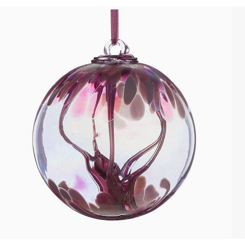  Sienna Glass 10cm Blown Glass Friendship Ball Mother's Day 