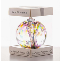 10cm Blown Glass Friendship Ball Best Grandma