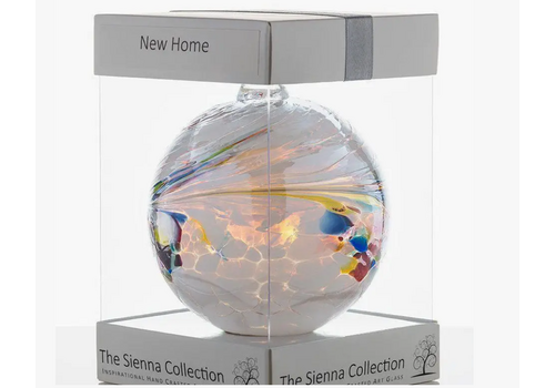  Sienna Glass 10cm Blown Glass Friendship Ball New Home 