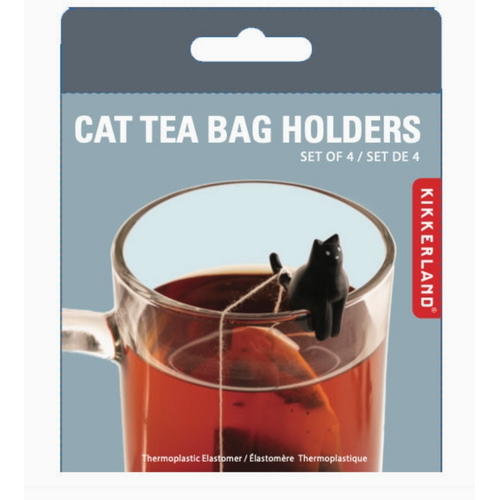  Kikkerland Cat Tea Bag Holders (set of 4) 