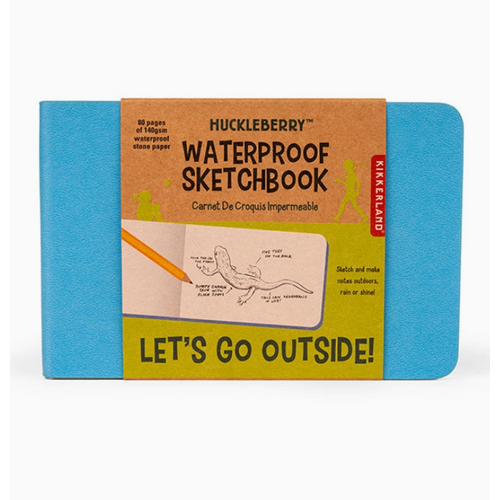  Kikkerland Huckleberry Waterproof Sketchbook 