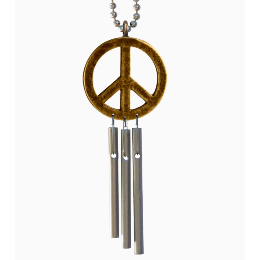 Musical Car Chime Peace Sign