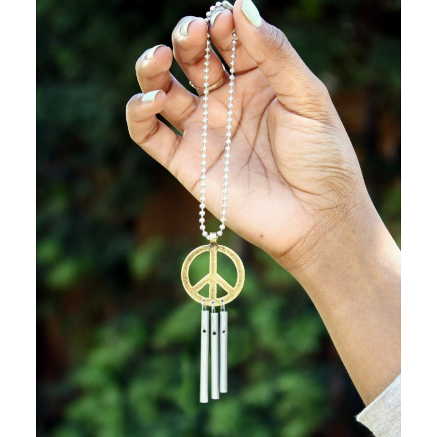 Musical Car Chime Peace Sign