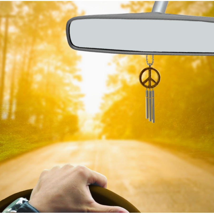 Musical Car Chime Peace Sign