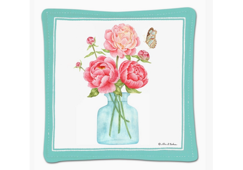  Alice's Cottage Spiced Mug Mat Peonies 