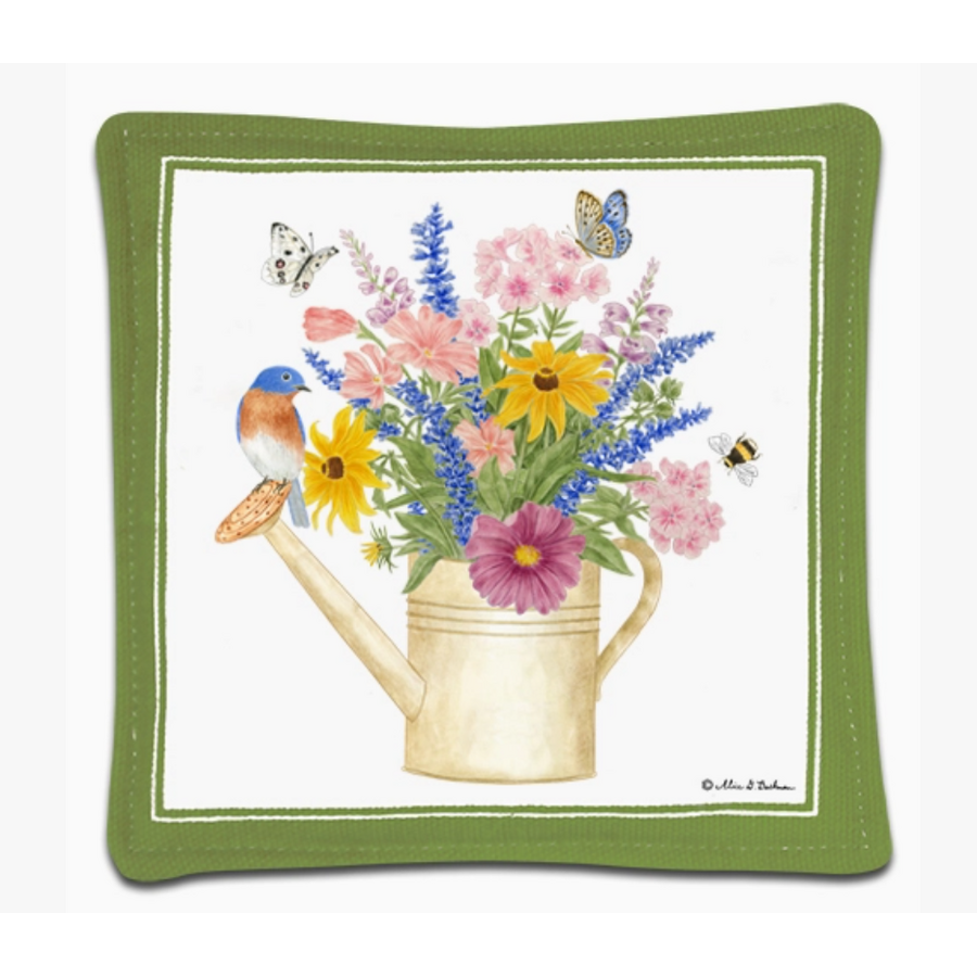 Spiced Mug Mat Watering Can Bluebird