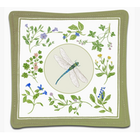 Spiced Mug Mat Dragonfly with Flowers