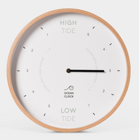 White Wooden Tide Clock