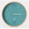 Ocean Clock Turquoise Wooden Tide Clock