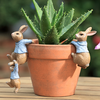 Bunny Family Pot Hangers Set of 2
