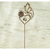 Butterfly on Heart Garden Stake