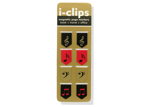  Peter Pauper Press Music I-Clips Magnetic Page Markers 