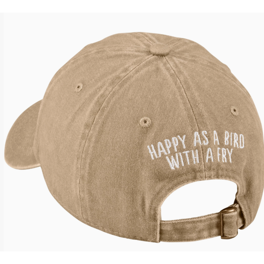 Bird with a Fry Baseball Cap
