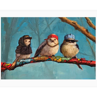 Birds in Da Hood Card