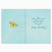 Book Stack Birthday Card