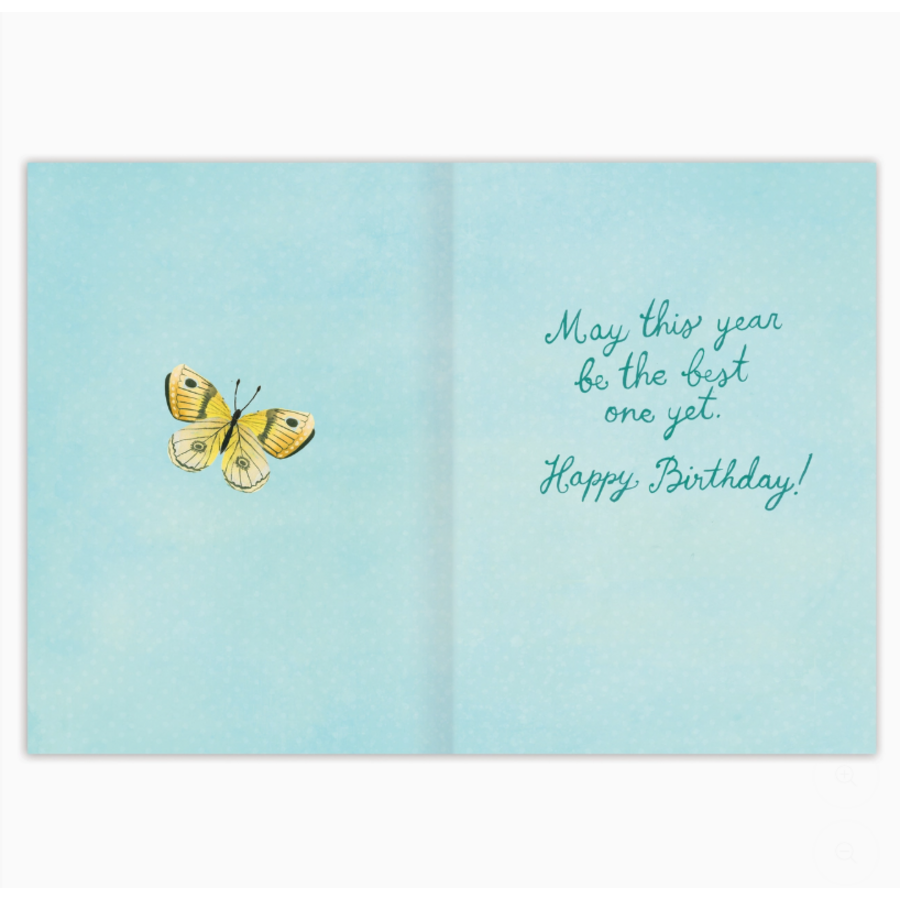 Book Stack Birthday Card