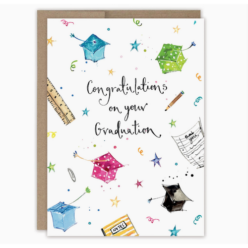  Biely & Shoaf Festive Grad Hats Card 