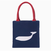 Whale Navy Itsy Bitsy Bag