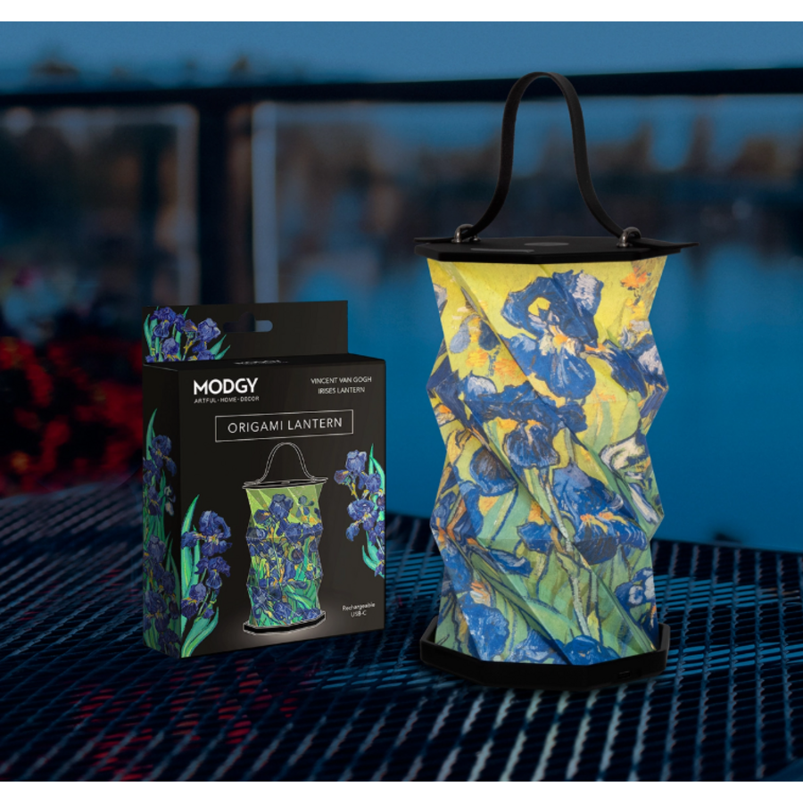 Van Gogh Irises Origami Lantern