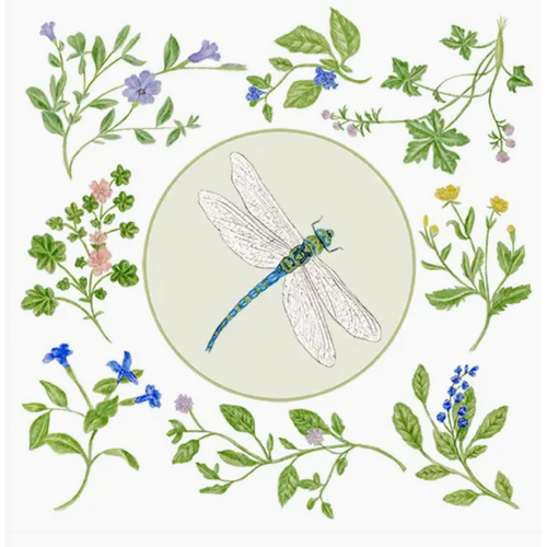  Alice's Cottage Flour Sack Towel Dragonfly 
