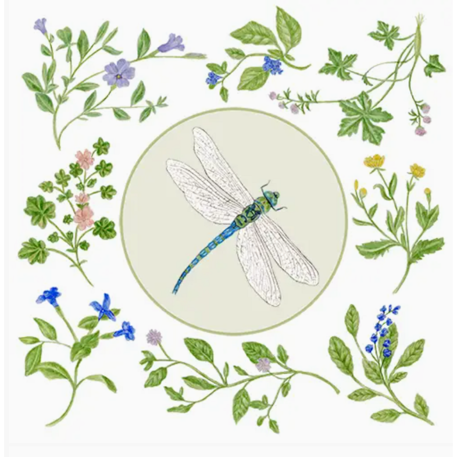 Flour Sack Towel Dragonfly