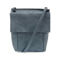 Vegan Leather Front Flap Crossbody Bag