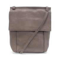 Vegan Leather Front Flap Crossbody Bag