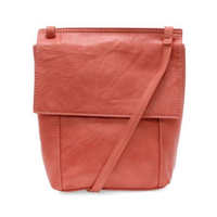 Vegan Leather Front Flap Crossbody Bag
