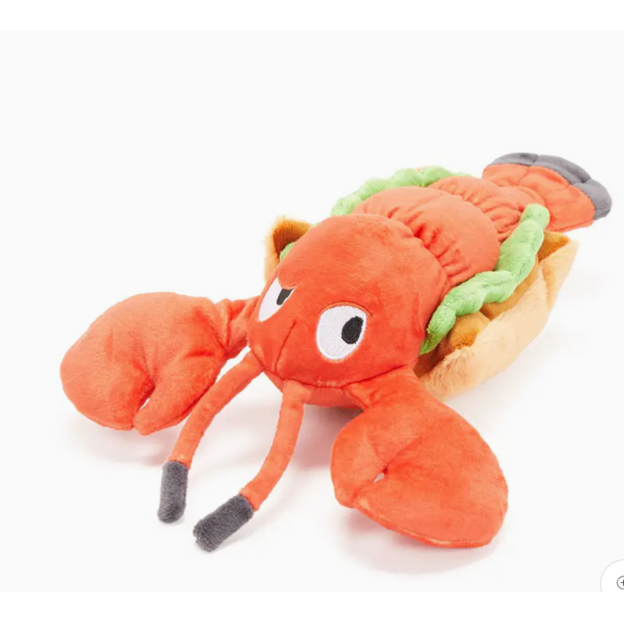 Maine Lobster Roll Dog Toy