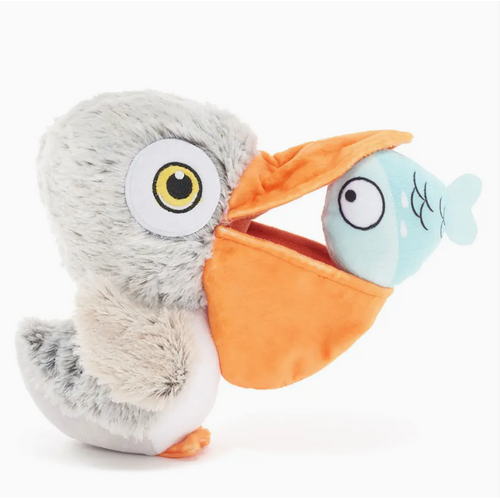  Pet Palette Distribution Big Bill & Beak-A-Boo Fish Dog Toy 