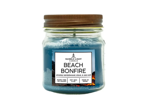  Nubble Light Candle Beach Bonfire Soy Candle 8 oz 
