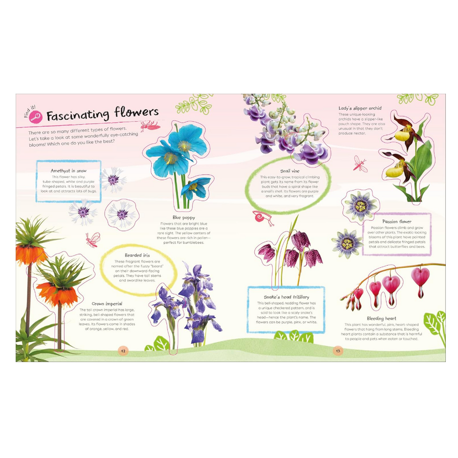 Ultimate Sticker Book Garden Flowers