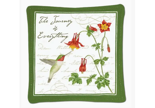  Alice's Cottage Spiced Mug Mat Hummingbird The Journey is Everything 