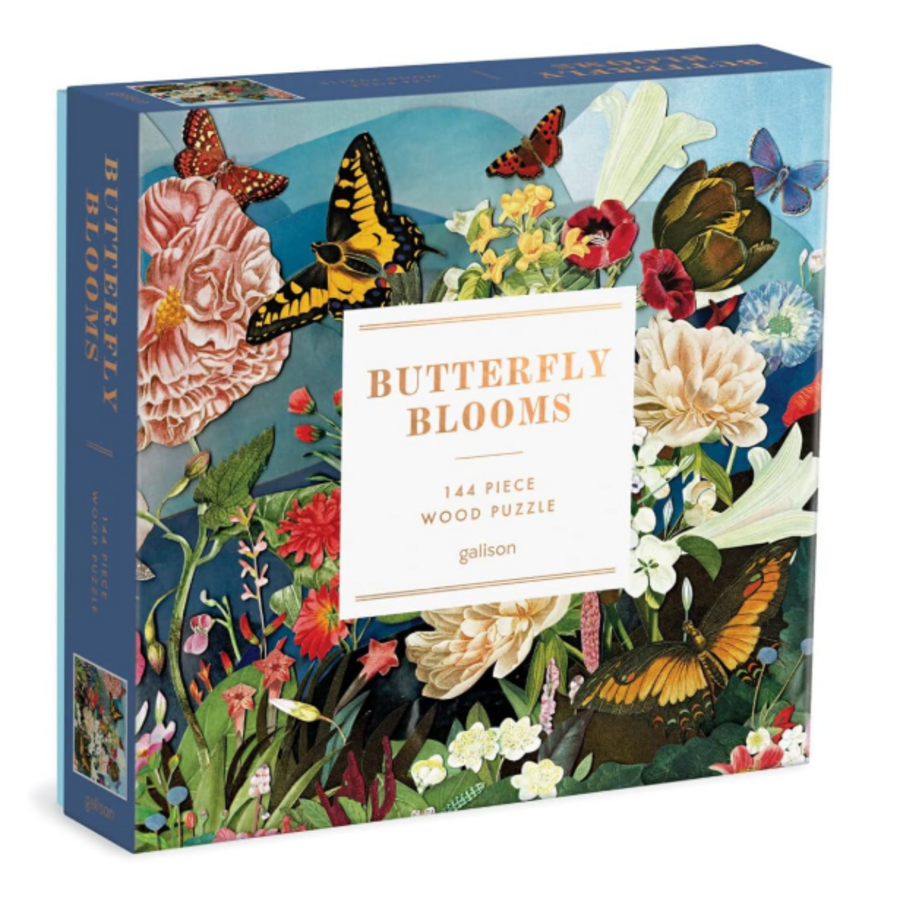 Butterfly Blooms Wood Puzzle 144 PC