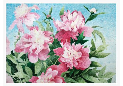  Allport Editions Peonies Thank You Card 