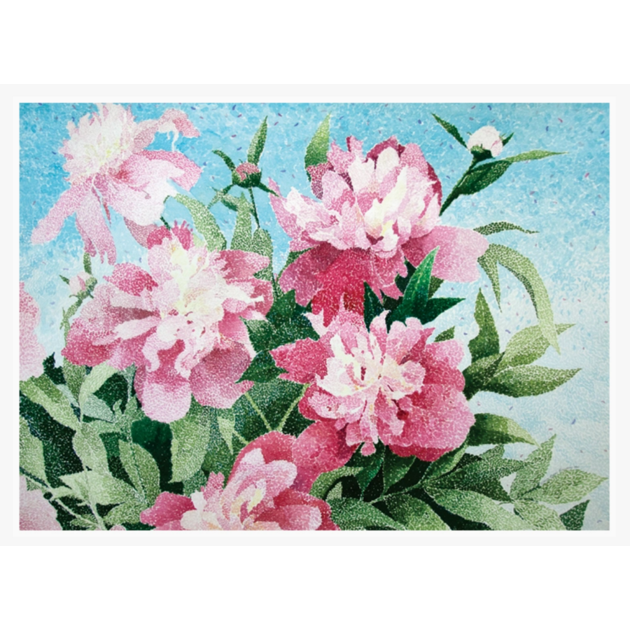 Peonies Thank You Card