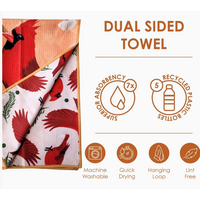 Cardinal Double Sided Tea Towel