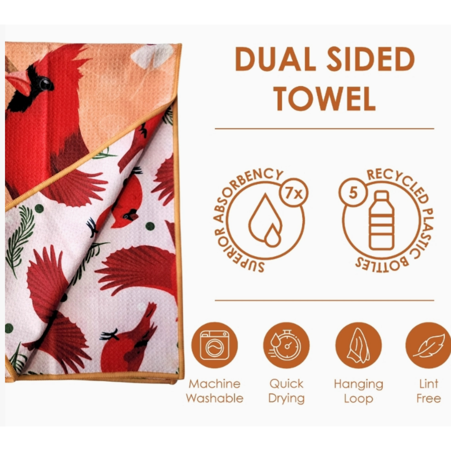 Cardinal Double Sided Tea Towel
