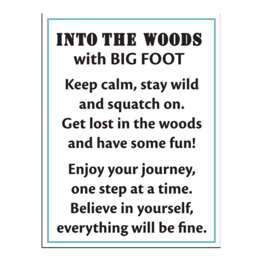 Into the Woods Bigfoot Charm