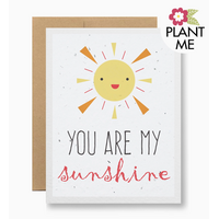 Plantable Seed Card You Are My Sunshine