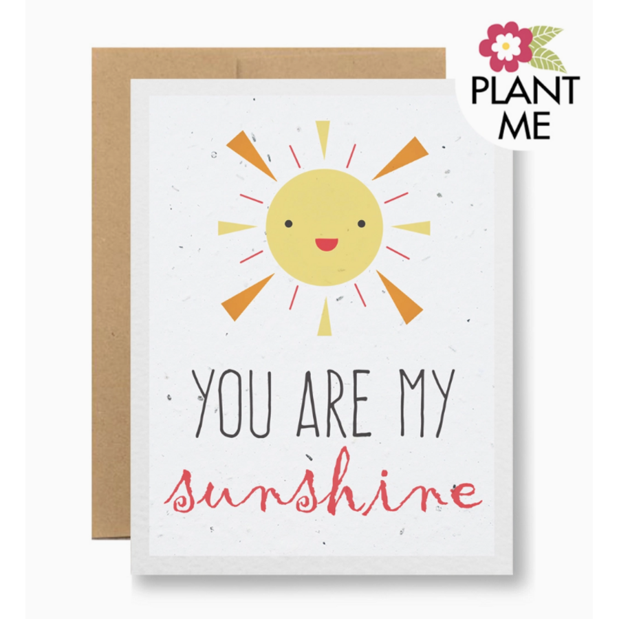 Plantable Seed Card You Are My Sunshine