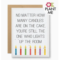 Plantable Seed Card Candles on the Cake