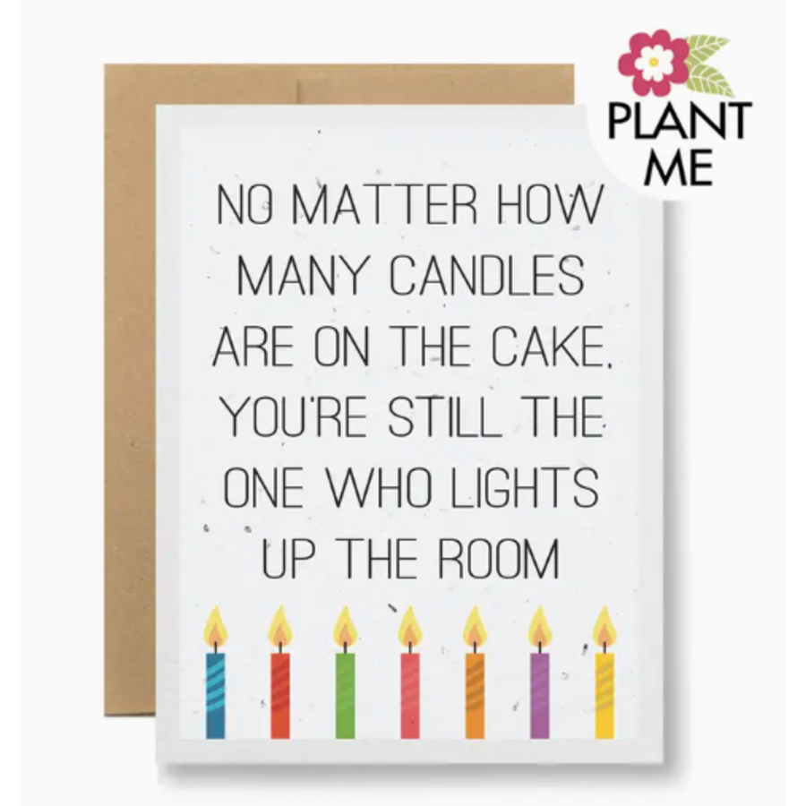 Plantable Seed Card Candles on the Cake