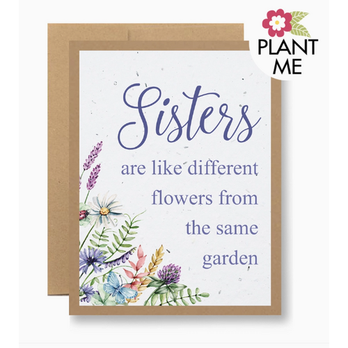  Seedy Cards Plantable Seed Card Sisters Are Like Different Flowers 