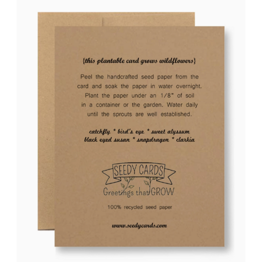 Plantable Seed Card Thank You for Being a Friend