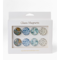 Set of 8 Boxed Glass Magnets