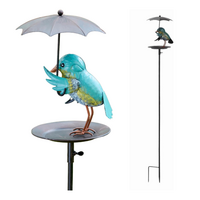 Bird Feeder Rainy Day Bluebird