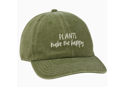  Primitives by Kathy Plants Make Me Happy Baseball Cap 